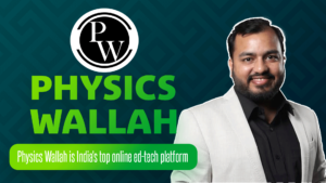 physics wallah founder pic with a physics wallah logo