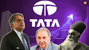 ratan tata jrd tata with tata logo to explain tata case study